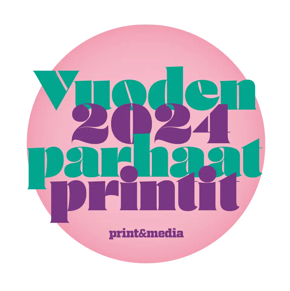 Vuoden 2024 parhaat printit palkittu painotalo