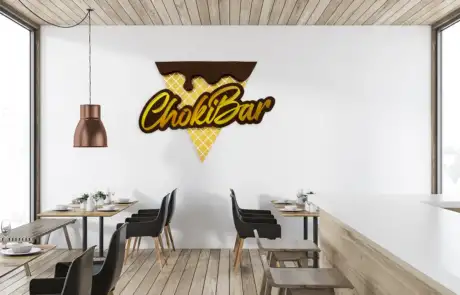 ChokiBar 3D logo havainnekuva ravintola